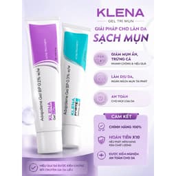 Kem mụn Klena, kem chấm mụn Adapalene 0.1%, 0.3% hỗ trợ giảm mụn ẩn, gom cồi mụn, giảm mụn trứng cá và mờ thâm 9