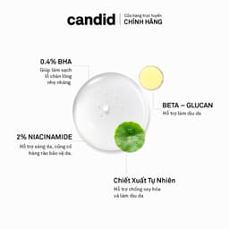 Hoạt Chất BHA Tẩy Tế Bào Chết & Thông Thoáng Lỗ Chân Lông - CANDID BHA Gel Exfoliant 100ml 5