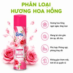 Chai Xịt Phòng Khử Mùi Ami 280ml Lưu Hương Dài Lâu GD349 - Xịt Phòng Thơm Mát Khử Mùi Nhanh Chóng 9