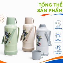 Phích Nước Nhựa Việt Nhật Giữ Lạnh Đến 24 Giờ GD273 - Phích Nước Giữ Nhiệt Việt Nhật Giữ Nhiệt Lâu 3