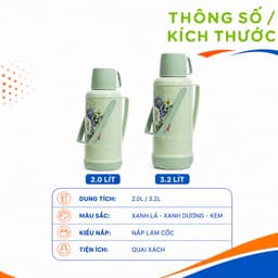 Phích Nước Nhựa Việt Nhật Giữ Lạnh Đến 24 Giờ GD273 - Phích Nước Giữ Nhiệt Việt Nhật Giữ Nhiệt Lâu 6