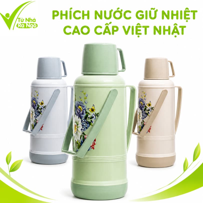 Phích Nước Nhựa Việt Nhật Giữ Lạnh Đến 24 Giờ GD273 - Phích Nước Giữ Nhiệt Việt Nhật Giữ Nhiệt Lâu