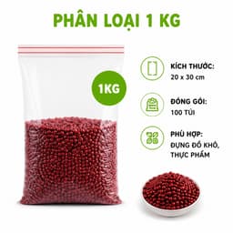 Túi Zipper Chỉ Đỏ Loại Dày Bảo Quản Thực Phẩm GD281 - Túi Nilong Zip Miết Mép Chỉ Đỏ Bảo Quản Đồ Khô 9