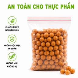 Túi Zipper Chỉ Đỏ Loại Dày Bảo Quản Thực Phẩm GD281 - Túi Nilong Zip Miết Mép Chỉ Đỏ Bảo Quản Đồ Khô 4