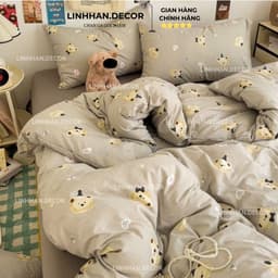 Gối Nằm Cotton Đũi Xơ Đậu Lành Kích Thước 45x65cm - Mềm Mại , Thoáng Mát 7