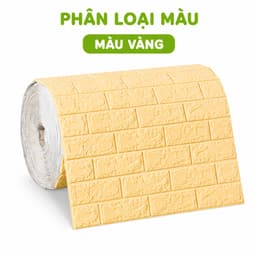 Xốp Dán Tường Giả Gạch 3D Đủ Màu 70cm x 77cm GD291 - Tấm Xốp Dán Tường Chổng Thấm Cách Nhiệt 8