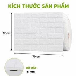Xốp Dán Tường Giả Gạch 3D Đủ Màu 70cm x 77cm GD291 - Tấm Xốp Dán Tường Chổng Thấm Cách Nhiệt 4