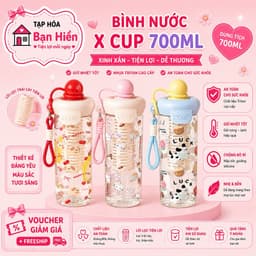 Bình xcup 700ml siêu xinh tiện lơi mọi lúc mọi nơi 1
