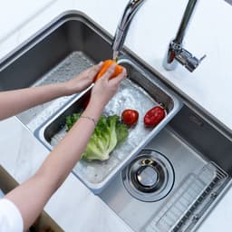 Chậu rửa bát 1 hố Nobinox NOVA  A283D inox 304 | Vân đá siêu chống xước | Kích thước 82*46cm 5
