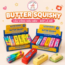 Hot trend Butter Squishy Cầu Vồng Siêu Mềm – Đồ Chơi Bóp Giảm Stress Cực Đã Tay Cho Bé & Người Lớn 1