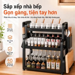 Kệ Để Gia Vị Nhà Bếp Đa Năng, Kệ Đựng Chai Lọ Gia Vị Gọn Gàng Tiết Kiệm Diện Tích Đồ Dùng Nhà Bếp 6