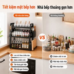 Kệ Để Gia Vị Nhà Bếp Đa Năng, Kệ Đựng Chai Lọ Gia Vị Gọn Gàng Tiết Kiệm Diện Tích Đồ Dùng Nhà Bếp 7
