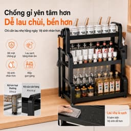 Kệ Để Gia Vị Nhà Bếp Đa Năng, Kệ Đựng Chai Lọ Gia Vị Gọn Gàng Tiết Kiệm Diện Tích Đồ Dùng Nhà Bếp 5