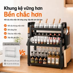Kệ Để Gia Vị Nhà Bếp Đa Năng, Kệ Đựng Chai Lọ Gia Vị Gọn Gàng Tiết Kiệm Diện Tích Đồ Dùng Nhà Bếp 4