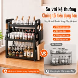 Kệ Để Gia Vị Nhà Bếp Đa Năng, Kệ Đựng Chai Lọ Gia Vị Gọn Gàng Tiết Kiệm Diện Tích Đồ Dùng Nhà Bếp 8