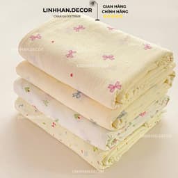 Gối Nằm Cotton Đũi Xơ Đậu Lành Kích Thước 45x65cm - Mềm Mại , Thoáng Mát 4