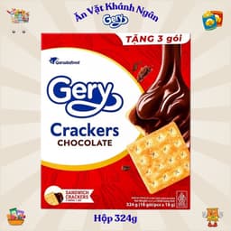 Bánh Quy Phô Mai Gery Cheese Crackers và Bánh Cuộn Gery Crunch Roll Phủ Socola - HÀNG CHÍNH HÃNG 5