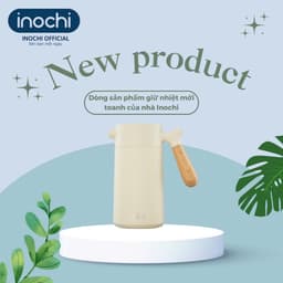 Bình pha cà phê Fuji Press 950ml Inochi – Pha cà phê, trà nhanh, giữ nhiệt, trọn hương vị cho bạn 1