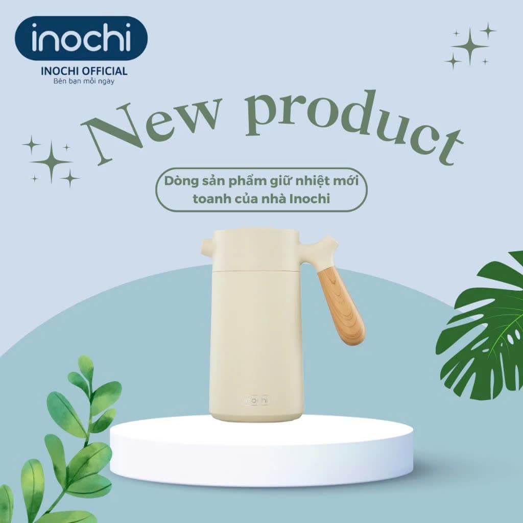 Bình pha cà phê Fuji Press 950ml Inochi – Pha cà phê, trà nhanh, giữ nhiệt, trọn hương vị cho bạn