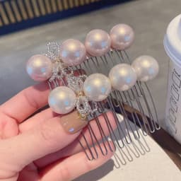 Kẹp Tóc Ngọc Nơ Đính Đá Cao Cấp – Kẹp Càng Cua/Kẹp Chải Cài Tóc Hàn Quốc Thanh Lịch Dự Tiệc, Đi Chơi 6