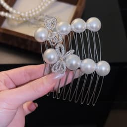 Kẹp Tóc Ngọc Nơ Đính Đá Cao Cấp – Kẹp Càng Cua/Kẹp Chải Cài Tóc Hàn Quốc Thanh Lịch Dự Tiệc, Đi Chơi 9