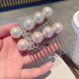 Kẹp Tóc Ngọc Nơ Đính Đá Cao Cấp – Kẹp Càng Cua/Kẹp Chải Cài Tóc Hàn Quốc Thanh Lịch Dự Tiệc, Đi Chơi 7