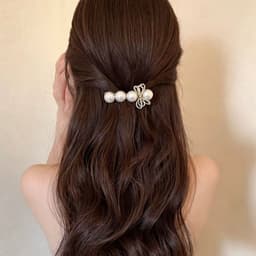Kẹp Tóc Ngọc Nơ Đính Đá Cao Cấp – Kẹp Càng Cua/Kẹp Chải Cài Tóc Hàn Quốc Thanh Lịch Dự Tiệc, Đi Chơi 4