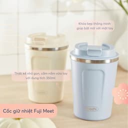 Ly giữ nhiệt Fuji Meet 350ml Inochi – Inox 316 cao cấp, giữ nhiệt lên đến 6h, nhỏ gọn dễ mang theo 4