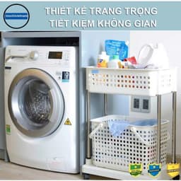 Kệ giặt di động Nachi Inochi – Kệ để đồ giặt, có bánh xe, tiện di chuyển, gọn gàng, bền đẹp 5
