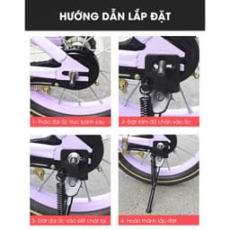 COMBO Chân chống xe đạp xe đạp trẻ em + Chuông xe đạp, dễ lắp đặt 12inch 14inch 16inch 18inch 20inch - CCTEKN 6