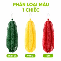 Bông Tắm Cọ Lưng Dạng Lưới Chống Trơn Trượt GD333 - Lưới Cọ Lưng Thấm Nước Có Dây Treo Tiện Lợi 8