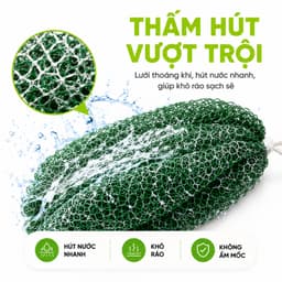 Bông Tắm Cọ Lưng Dạng Lưới Chống Trơn Trượt GD333 - Lưới Cọ Lưng Thấm Nước Có Dây Treo Tiện Lợi 3