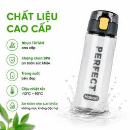 Bình Nước Nhựa Hokori 700ml Đi Học Đi Làm Thể Thao GD334 - Bình Nước Hokori 700ml Chống Rò Rỉ 4