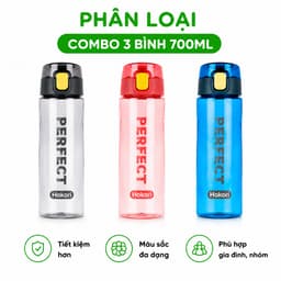 Bình Nước Nhựa Hokori 700ml Đi Học Đi Làm Thể Thao GD334 - Bình Nước Hokori 700ml Chống Rò Rỉ 9