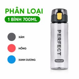 Bình Nước Nhựa Hokori 700ml Đi Học Đi Làm Thể Thao GD334 - Bình Nước Hokori 700ml Chống Rò Rỉ 8