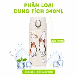 Bình Giữ Nhiệt Hokori Inox 304 Giữ Nóng Lạnh 2 Lớp GD336 - Bình Nước Giữ Nhiệt Hokori Đi Du Lịch 8