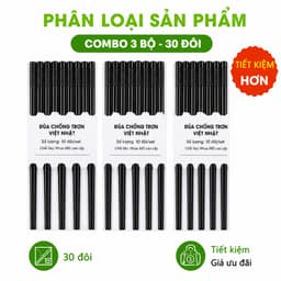 Bộ 10 Đôi Đũa Nhựa Việt Nhật Chịu Nhiệt Tốt GD339 - Đũa Nhựa ABS Việt Nhật 24cm Độ Bền Cao 9