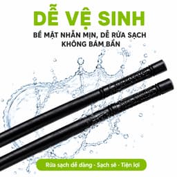 Bộ 10 Đôi Đũa Nhựa Việt Nhật Chịu Nhiệt Tốt GD339 - Đũa Nhựa ABS Việt Nhật 24cm Độ Bền Cao 6