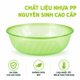 Set 10 Bát Tô Nhựa Lòng Sâu Việt Nhật 6819 Đựng Thực Phẩm Rau Củ Trái Cây GD341 6