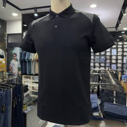 Áo polo nam Owen màu xanh trắng kẻ ngang body fit APV262060 5