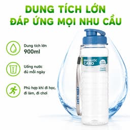 Bình Nước Caro Việt Nhật 550ml 750ml 900ml GD344 - Bình Nước Thể Thao Caro Có Quai Đeo Chắc Chắn 3