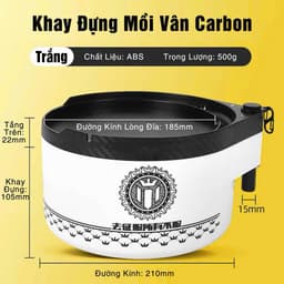 Khay đựng mồi câu đài câu đơn, khay mồi Mingtu ,bát vuốt Mingtu phụ kiện câu cá 7