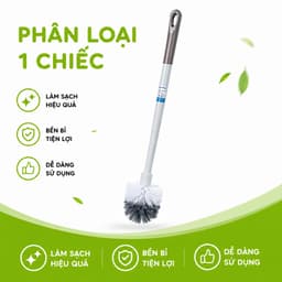 Chổi Vệ Sinh Bồn Cầu Tròn Cán Thẳng Việt Nhật GD320 - Cây Chổi Cọ Sàn Nhà Cán Cong Việt Nhật GD321 8