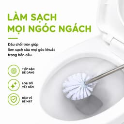 Chổi Vệ Sinh Bồn Cầu Tròn Cán Thẳng Việt Nhật GD320 - Cây Chổi Cọ Sàn Nhà Cán Cong Việt Nhật GD321 3