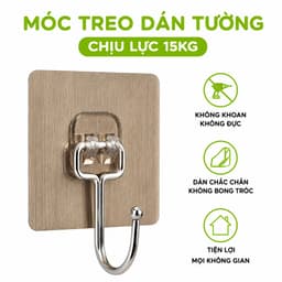 Móc Dính Dán Tường Chịu Lực Cài Mũ Nón GD314 - Miếng Dán Tường Chịu Lực Treo Chìa Khóa 15kg Vỉ Đơn 2