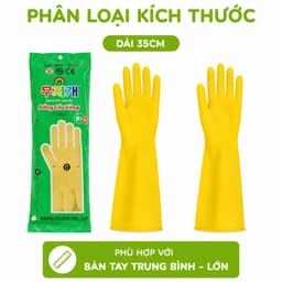 Găng Tay Cao Su Gia Dụng Chống Thấm, Không Rách GD305 - Găng Tay Rửa Bát Cao Su Cầu Vồng Chống Nước 9