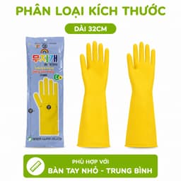 Găng Tay Cao Su Gia Dụng Chống Thấm, Không Rách GD305 - Găng Tay Rửa Bát Cao Su Cầu Vồng Chống Nước 8