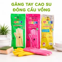 Găng Tay Cao Su Gia Dụng Chống Thấm, Không Rách GD305 - Găng Tay Rửa Bát Cao Su Cầu Vồng Chống Nước 2