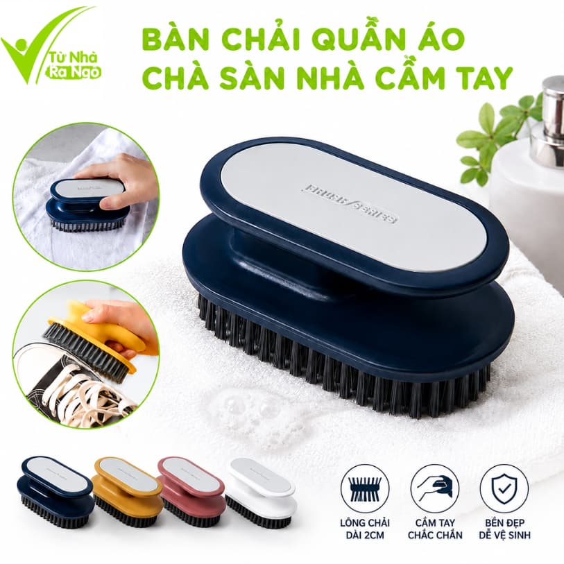 Bàn Chải Quần Áo Giày Dép Có Tay Cầm GD294 - Bàn Chải Cọ Chà Sàn Nhà Phòng Tắm Đa Năng
