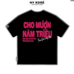 Áo Thun HY KORÉ CHO MƯỢN 5 TRIỆU 2206 Form Rộng Localbrand Oversize Unisex Vải Cotton 75% Nam Nữ Mặc Đẹp 1